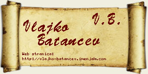 Vlajko Batančev vizit kartica